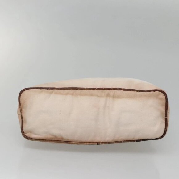 HERMES Bolide Pouch Canvas 2Set Beige Red Silver Auth - Picture 8 of 15